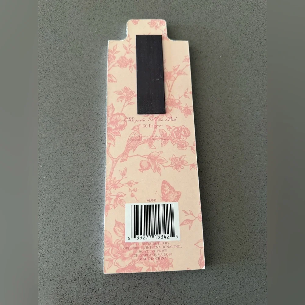 Vintage Floral Memo Pad Magnetic To Do List Cottagecore Chamomile Bath